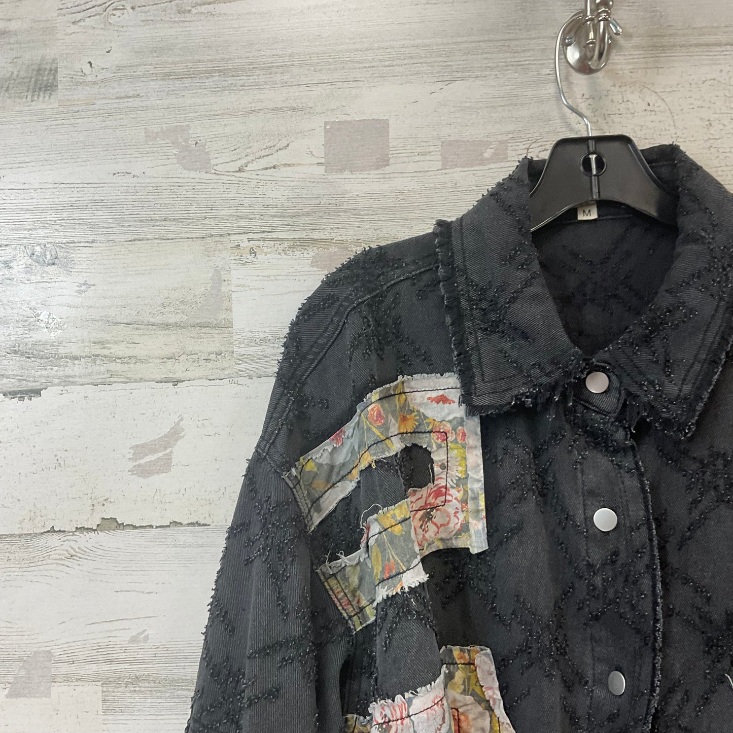 Jacket Shirt By Pol In Black, Size: M