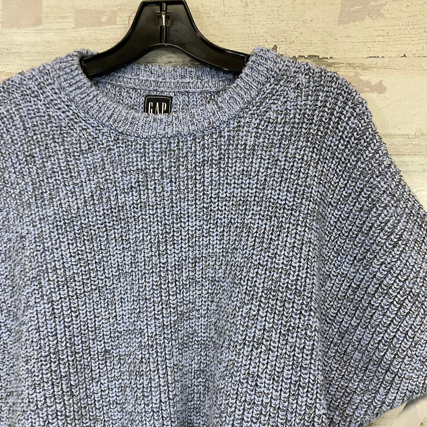 Sweater Short Sleeve By Gap In Blue, Size: M