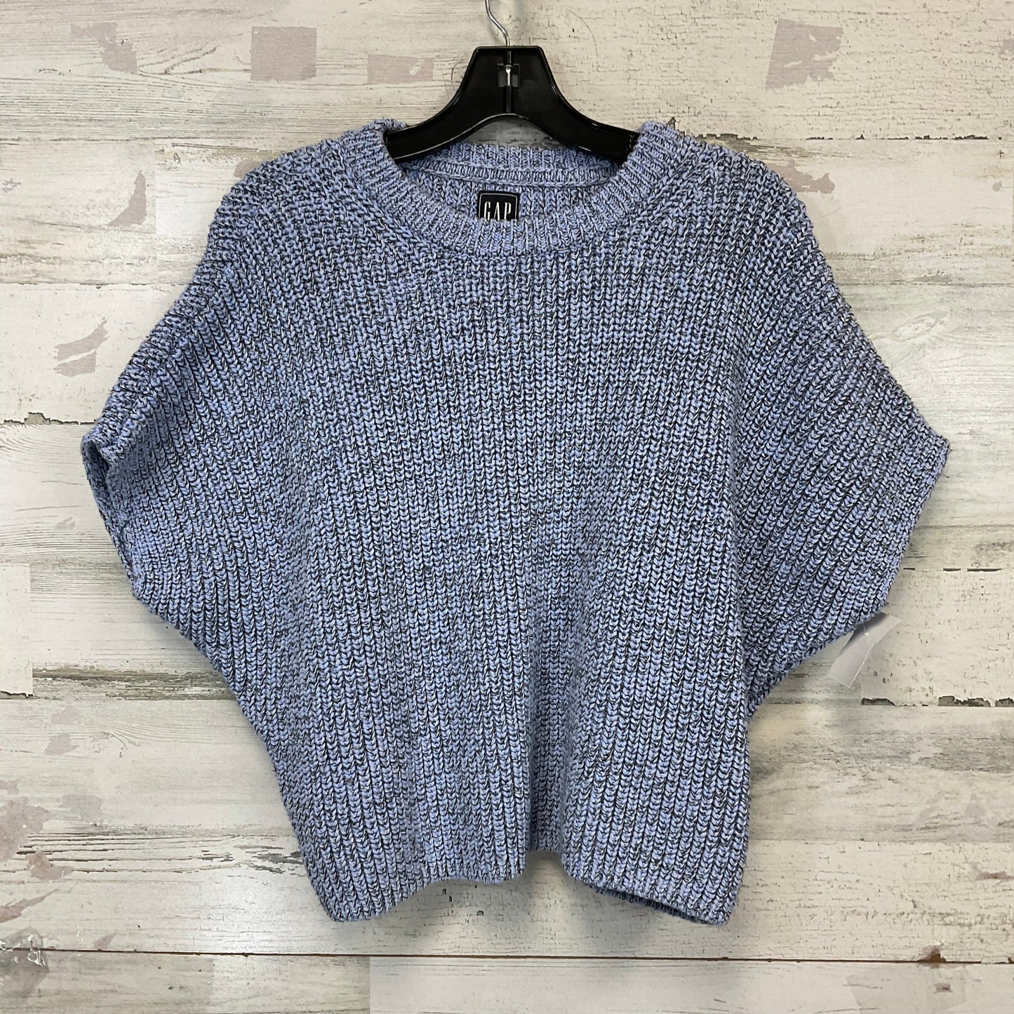 Sweater Short Sleeve By Gap In Blue, Size: M