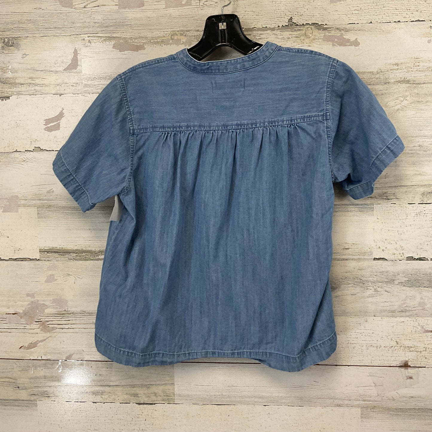 Top Short Sleeve By Madewell In Blue, Size: S