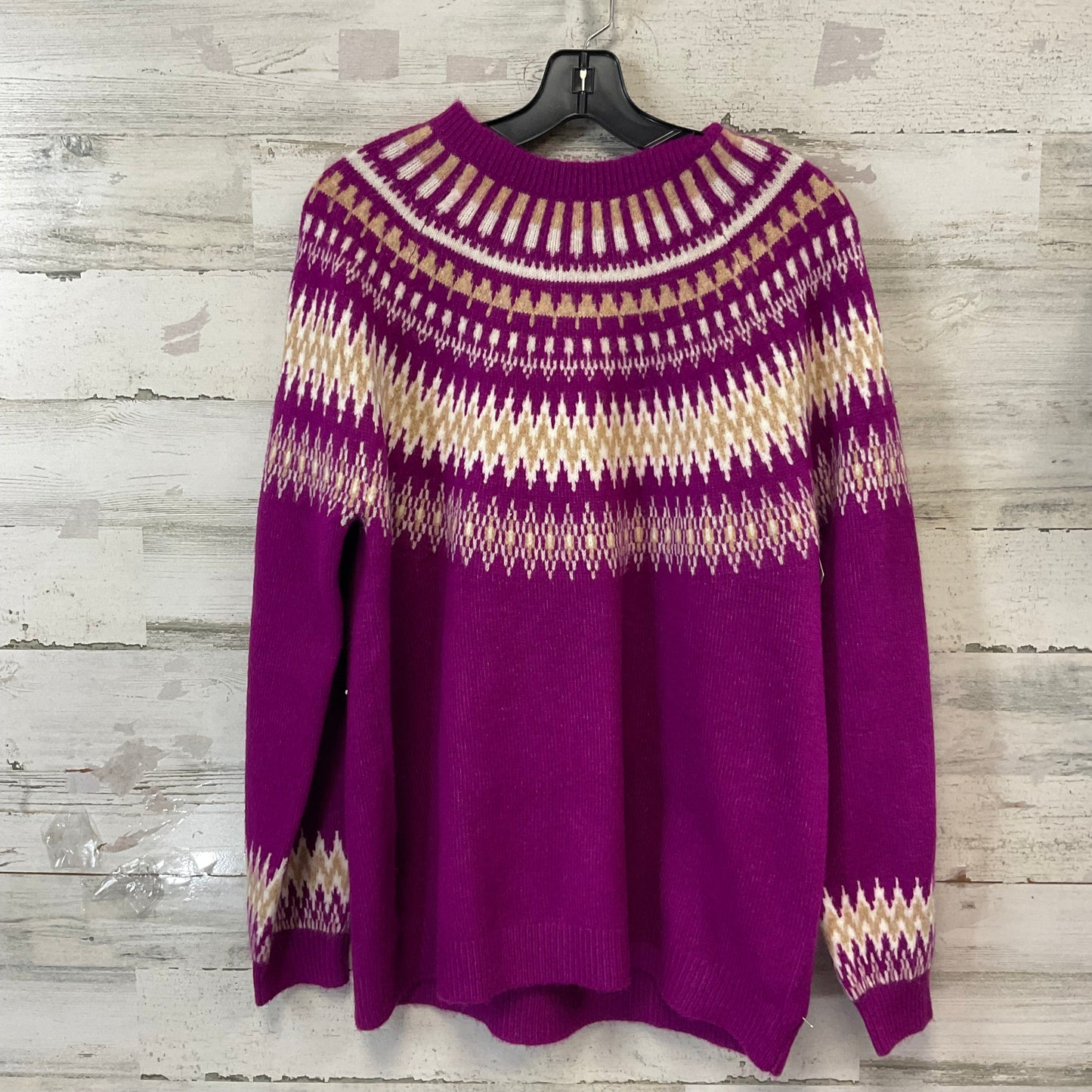 Sweater By Loft In Purple, Size: Xl