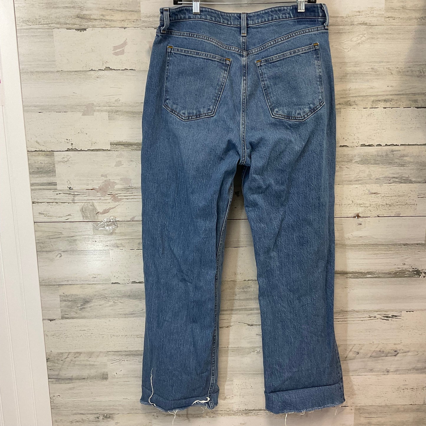 Jeans Straight By Abercrombie And Fitch In Blue Denim, Size: 14