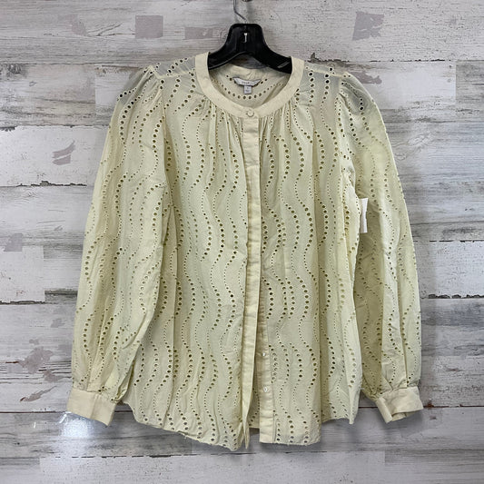 Blouse Long Sleeve By Joie In Cream, Size: S