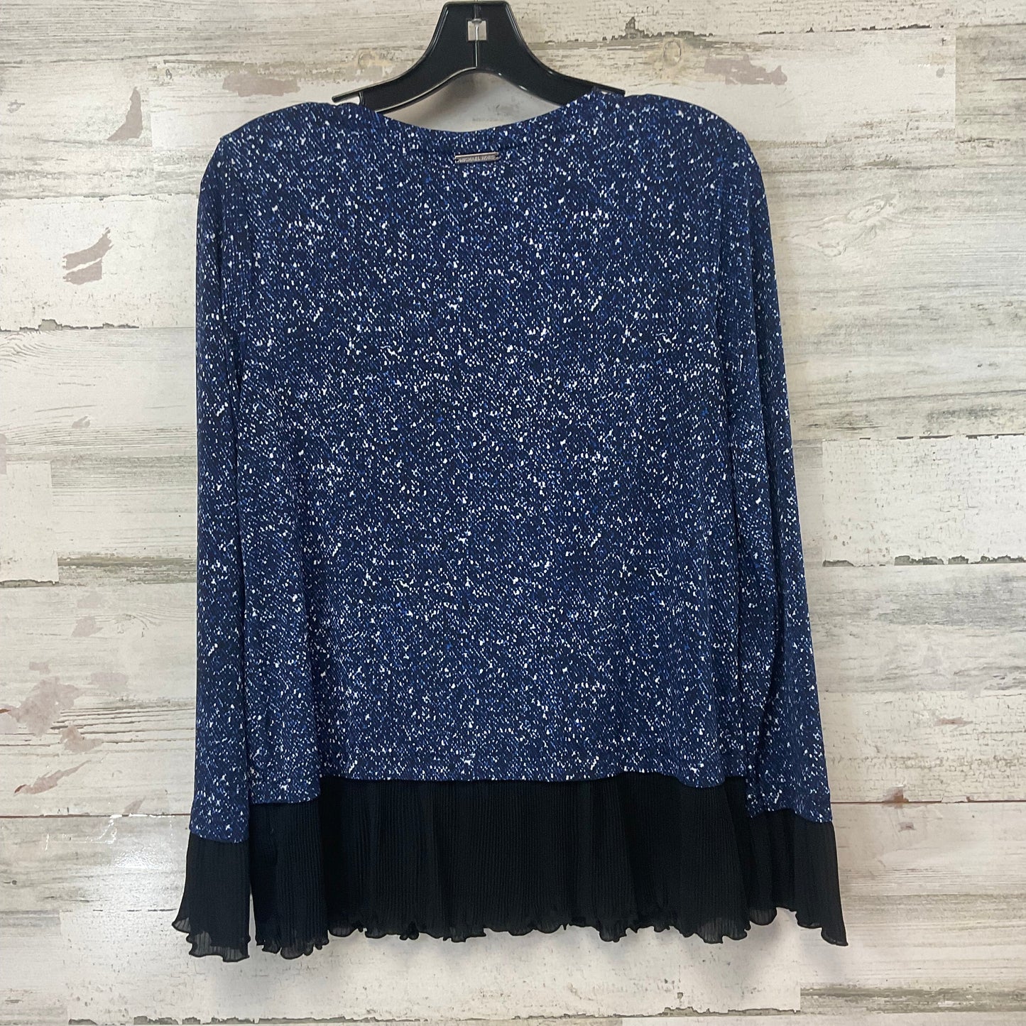 Top Long Sleeve By Michael By Michael Kors In Blue, Size: M