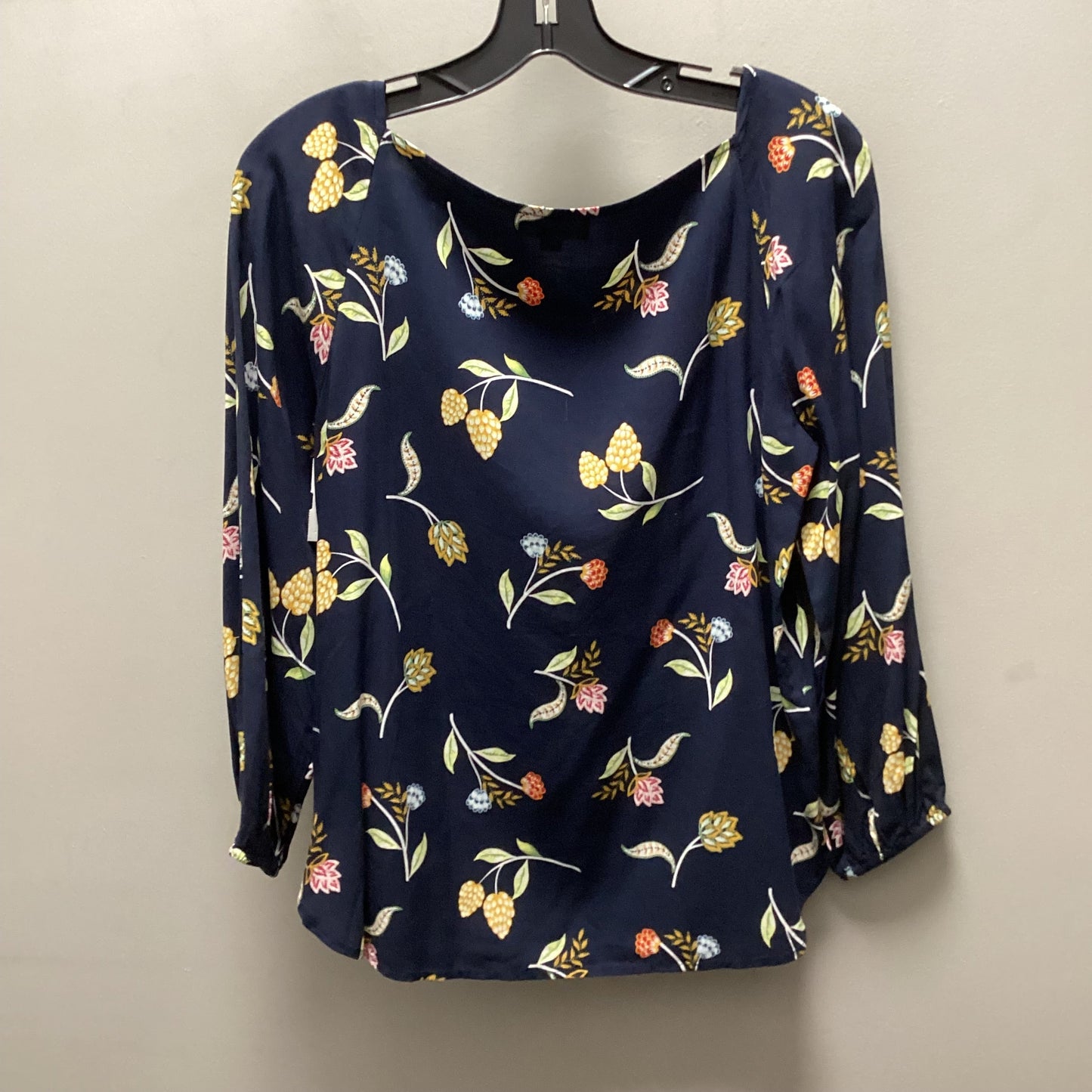 Blouse 3/4 Sleeve By Loft In Blue, Size: Xs