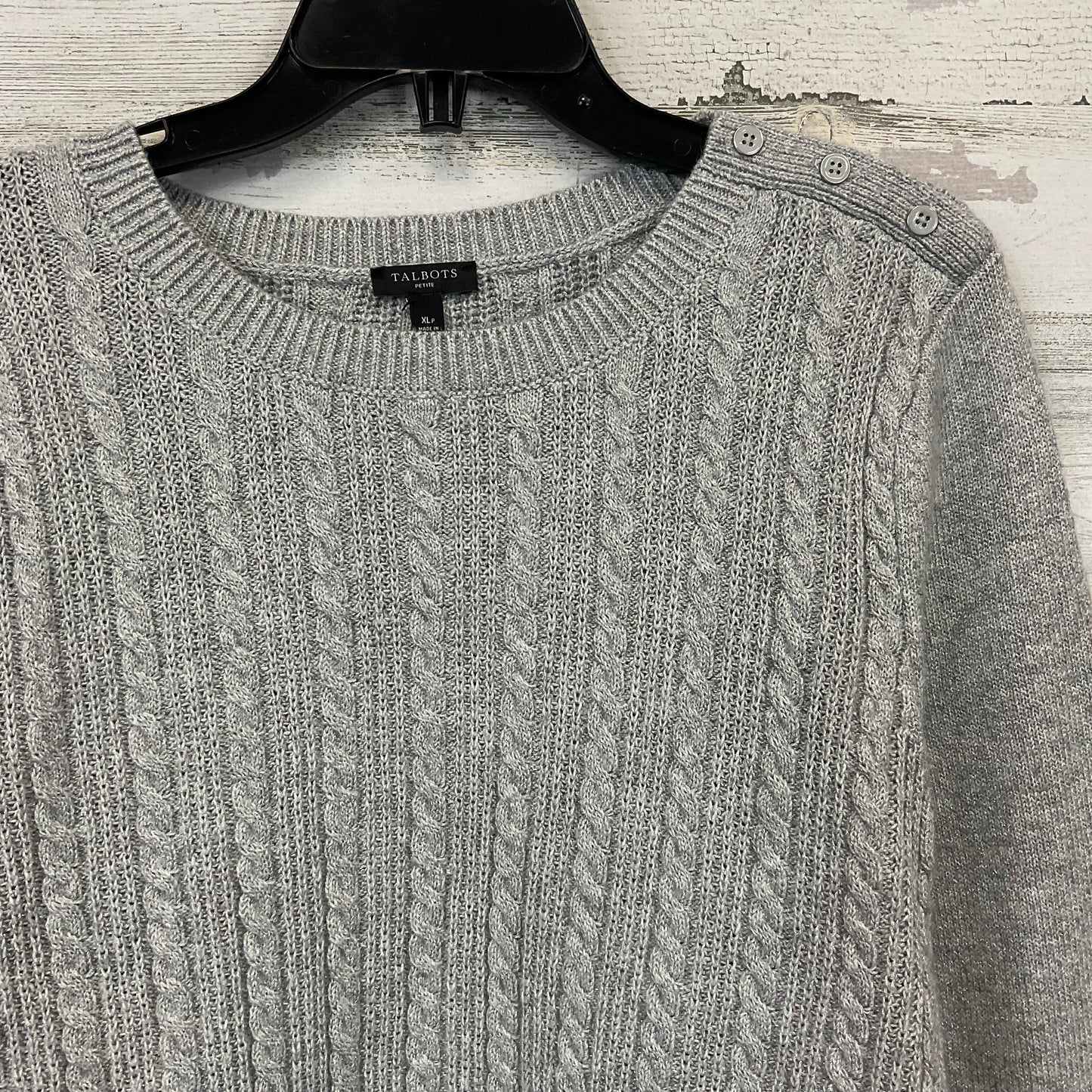 Sweater By Talbots In Grey, Size: Xlp