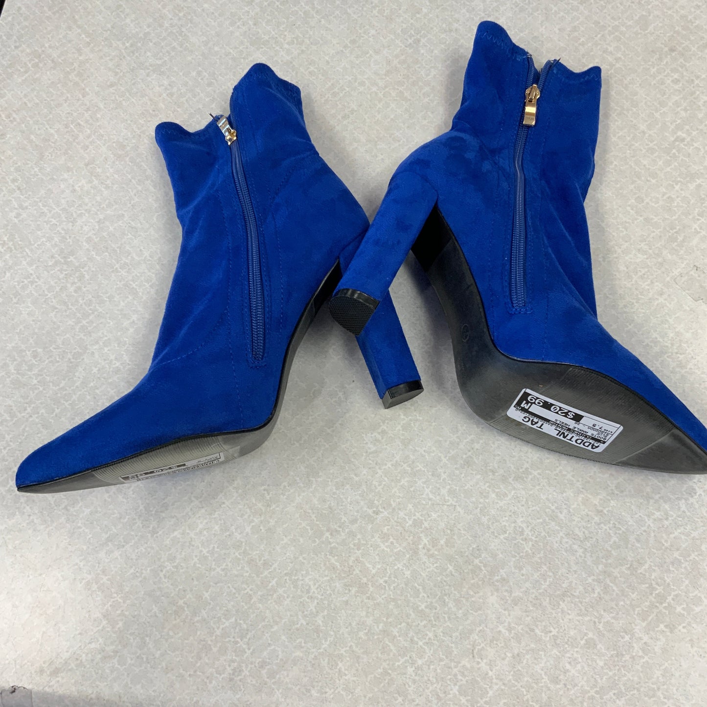 Boots Ankle Heels By risdoada In Blue, Size: 7.5