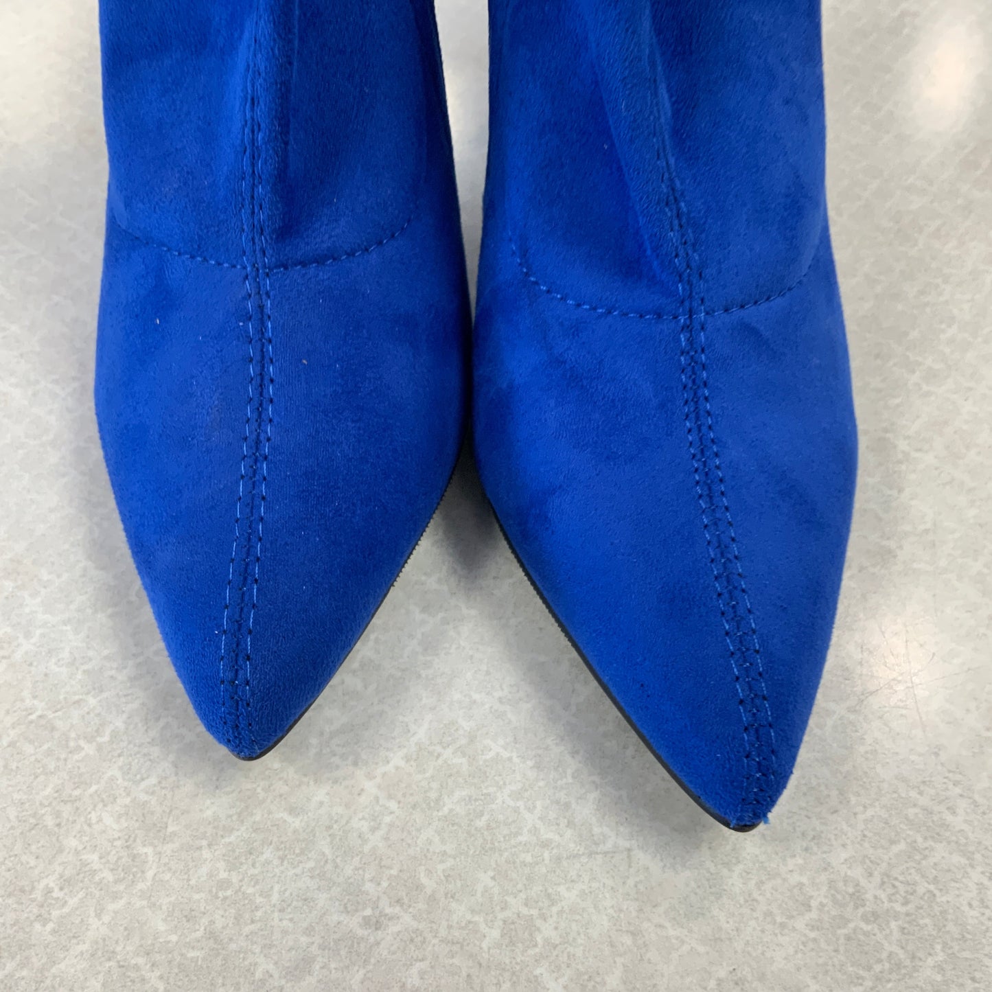 Boots Ankle Heels By risdoada In Blue, Size: 7.5