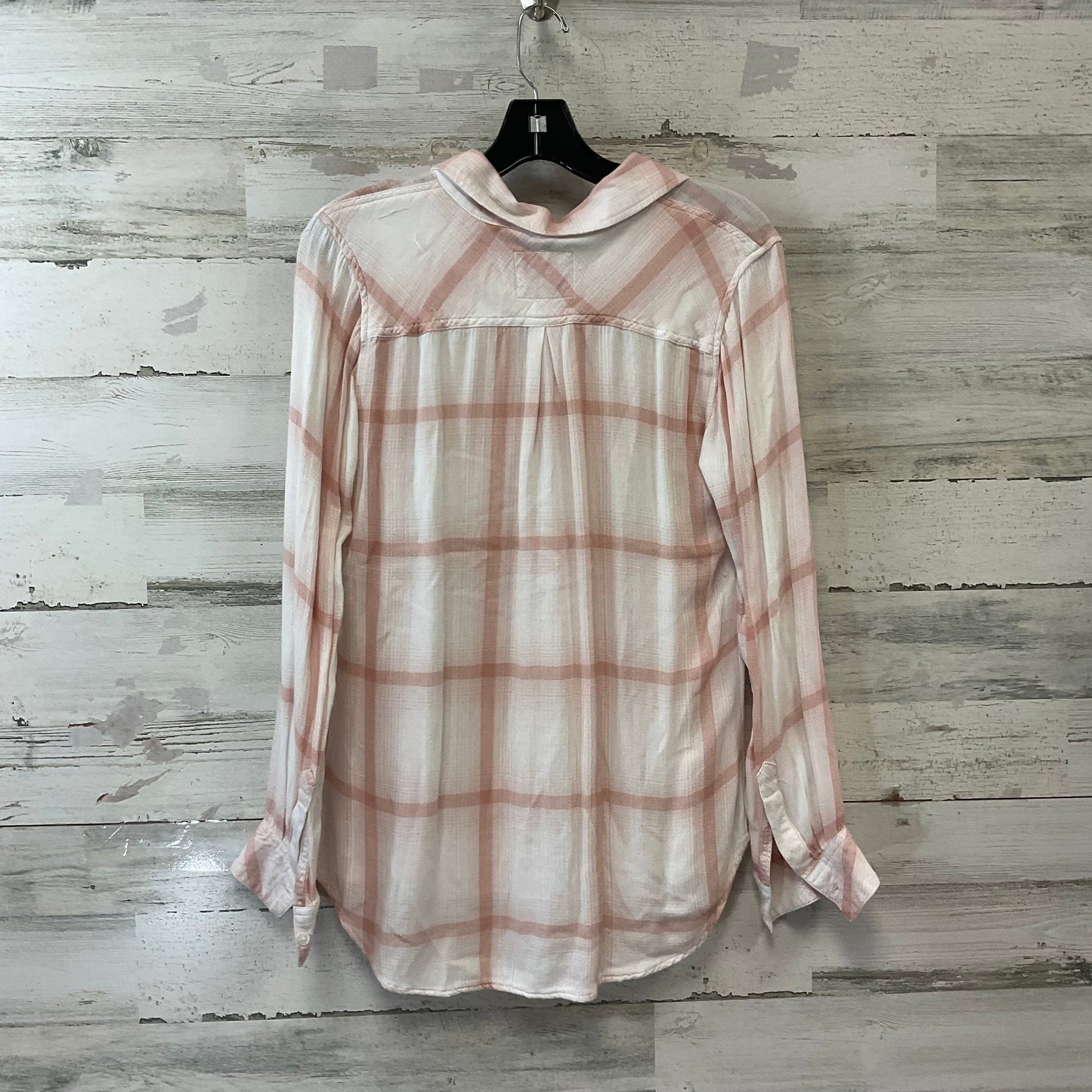 Blouse Long Sleeve By Rails In Pink, Size: Xs