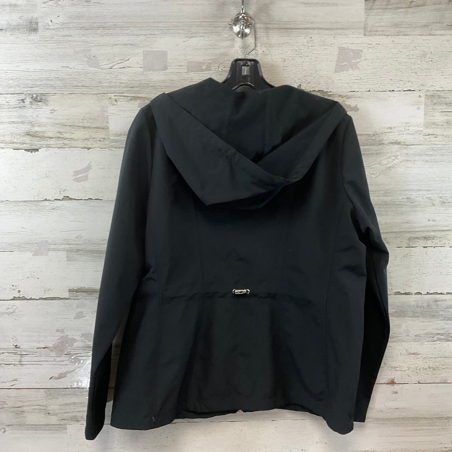 Jacket Windbreaker By Weatherproof In Black, Size: L