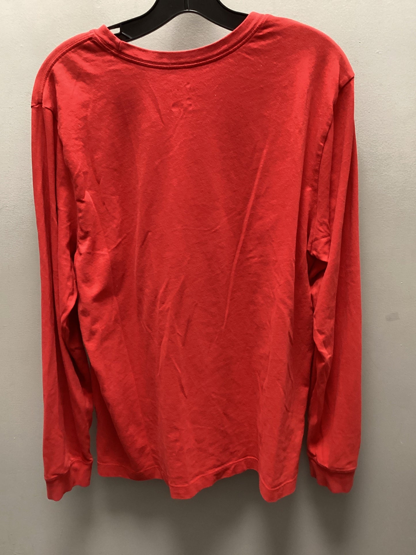 Top Long Sleeve Basic By Nike Apparel In Red, Size: L