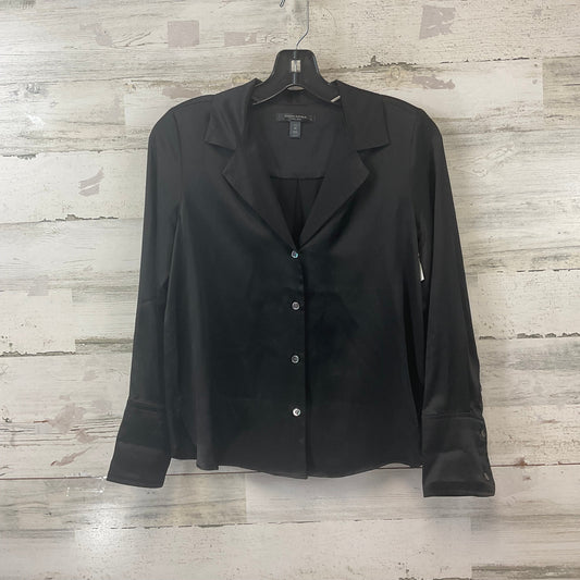 Blouse Long Sleeve By Banana Republic In Black, Size: Xsp