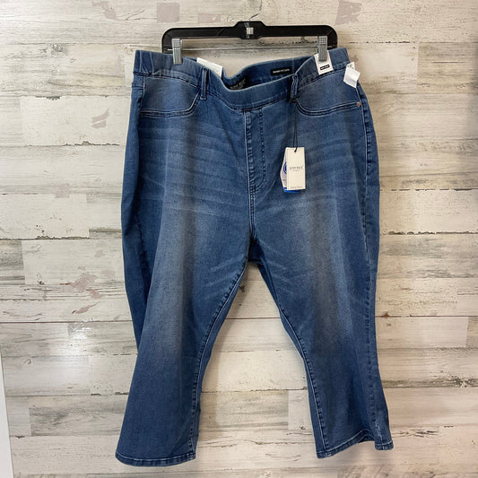 Jeans Cropped By Judy Blue In Blue Denim, Size: 22