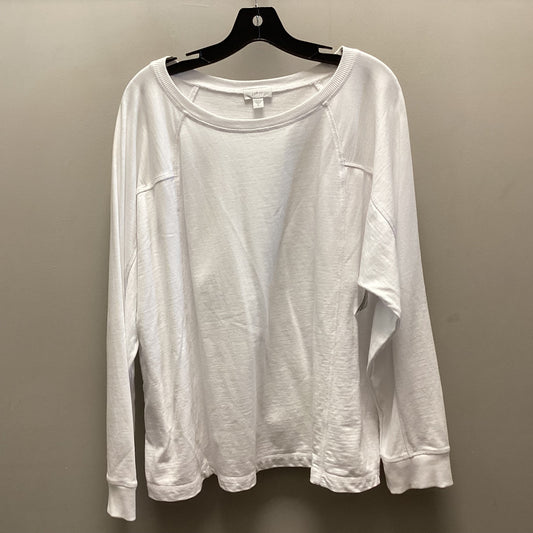 Top Long Sleeve By J. Jill In White, Size: Xl