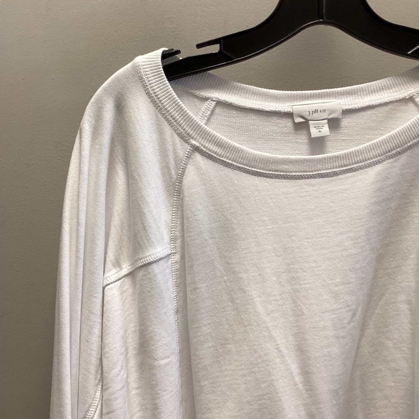 Top Long Sleeve By J. Jill In White, Size: Xl