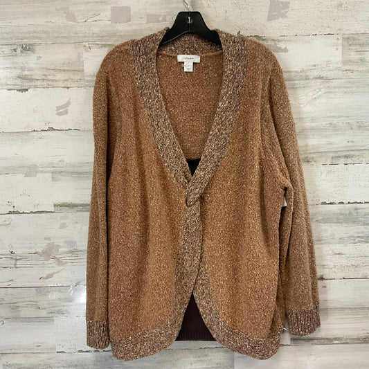 Sweater By Cj Banks In Brown, Size: 3x