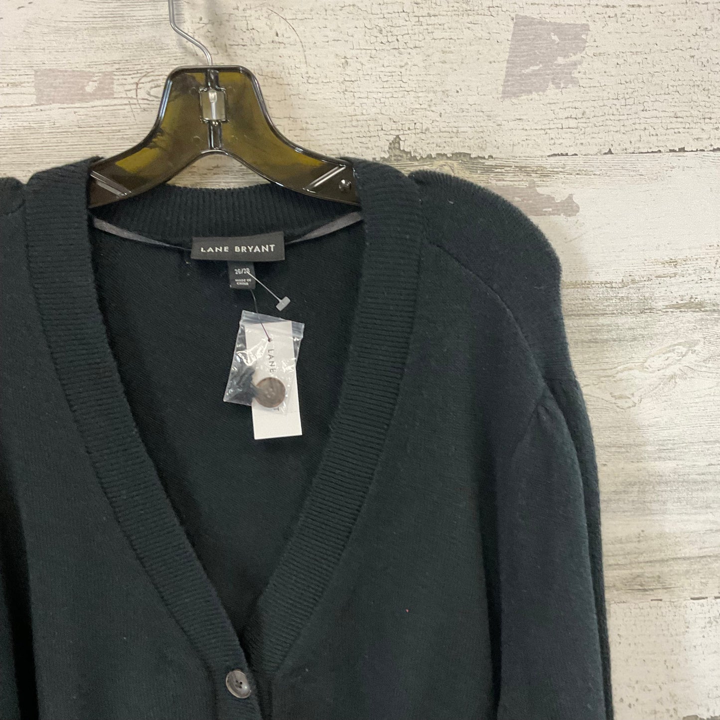 Sweater Cardigan By Lane Bryant In Black, Size: 4x