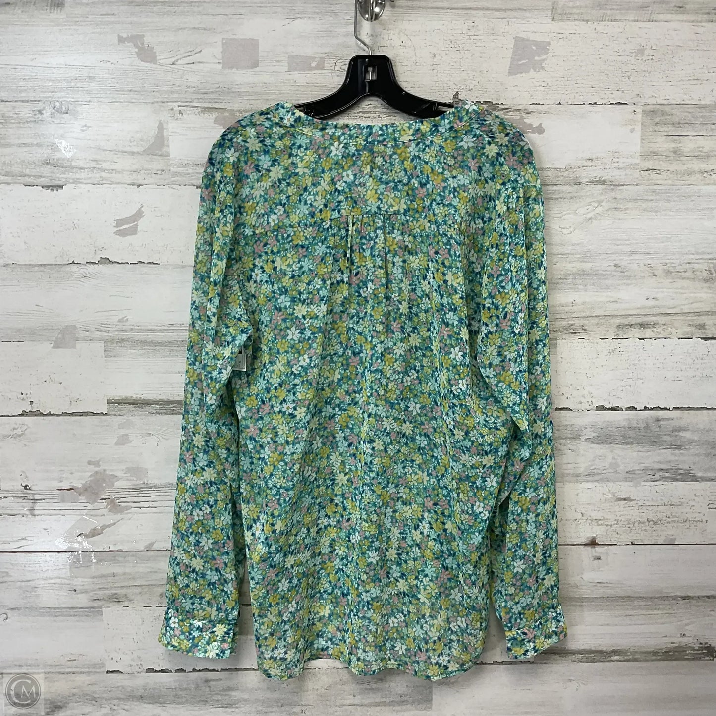 Blouse Long Sleeve By Kut In Green, Size: Xl