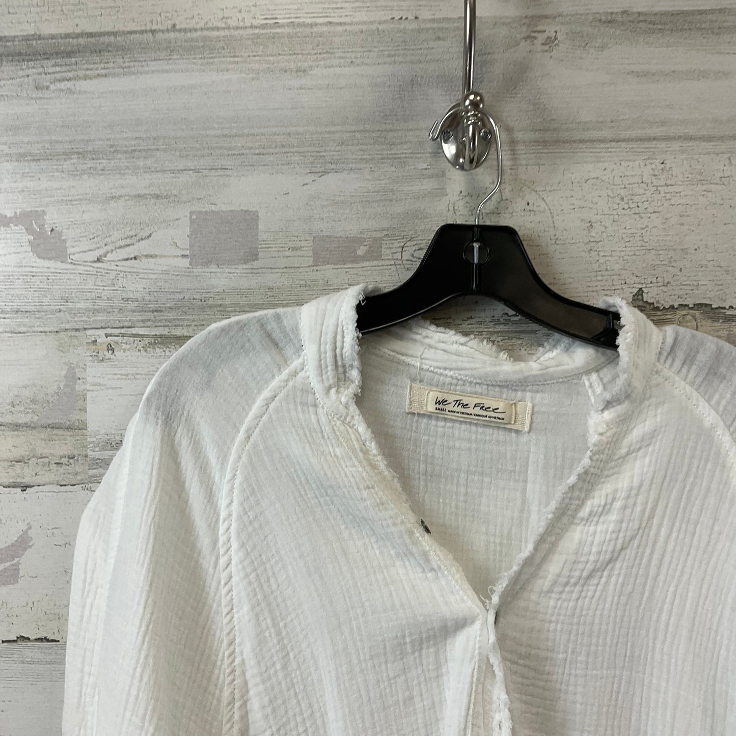 Blouse Long Sleeve By We The Free In White, Size: S