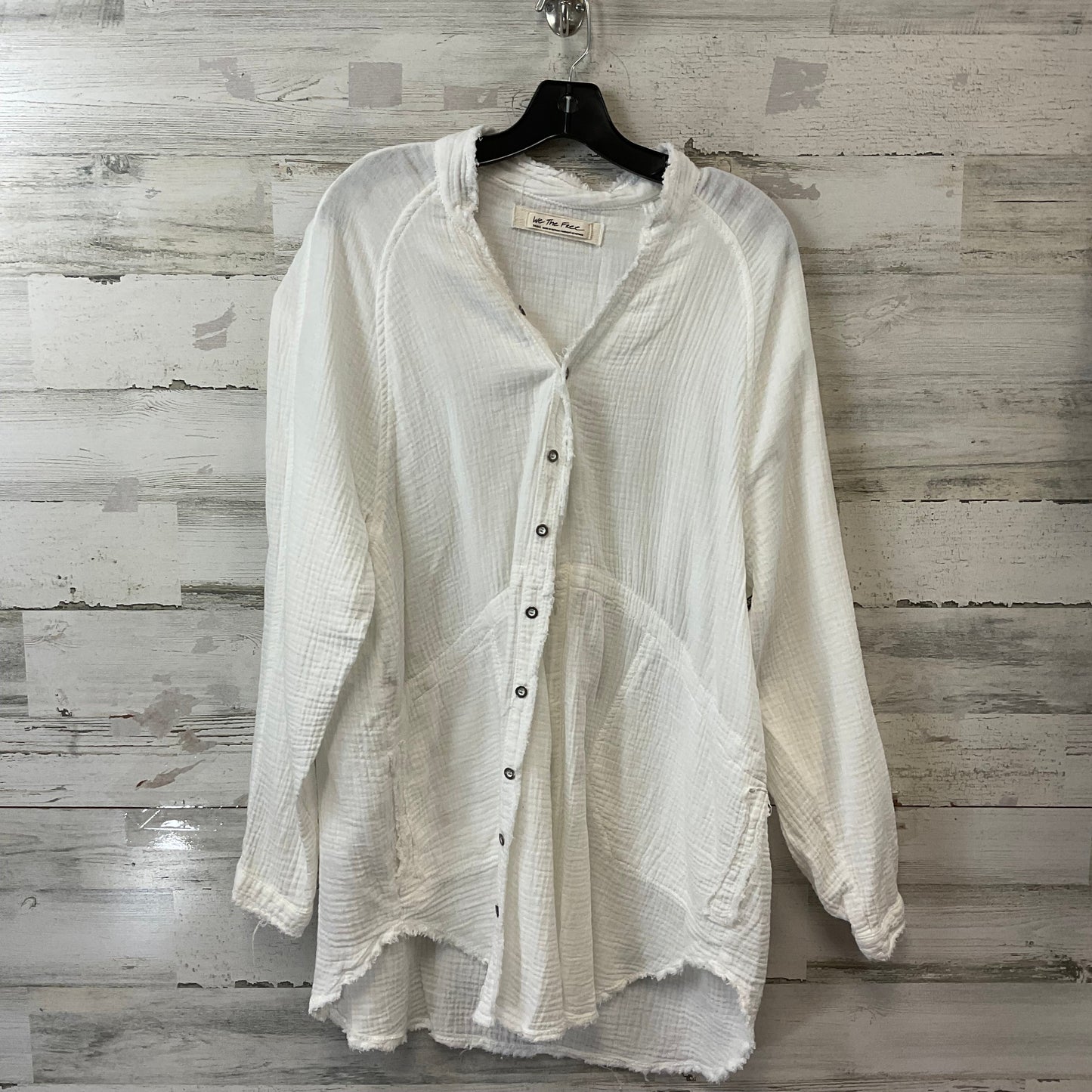 Blouse Long Sleeve By We The Free In White, Size: S