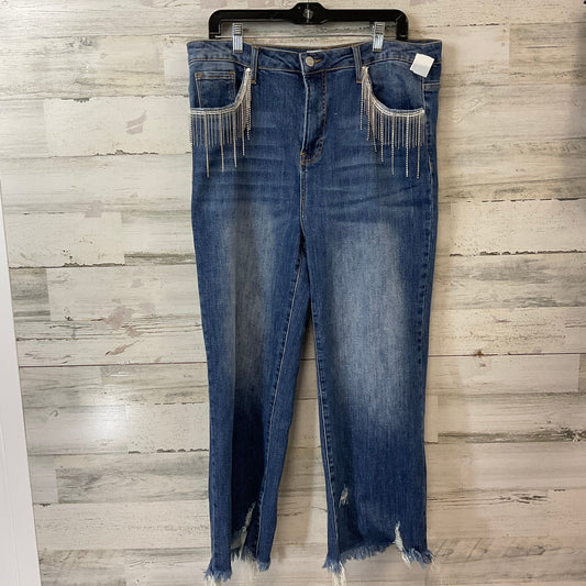 Jeans Straight By Risen In Blue Denim, Size: 1x