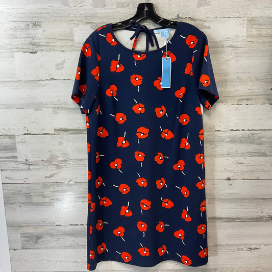 Dress Casual Short By Draper James In Blue & Orange, Size: L