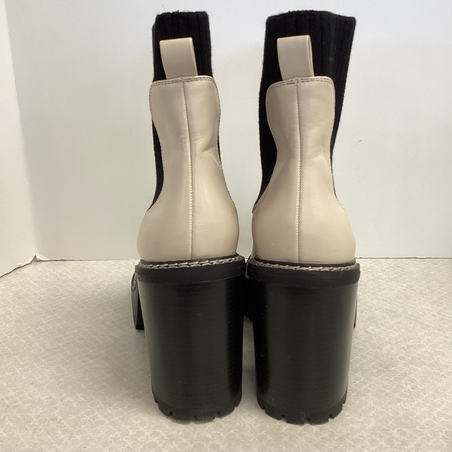 Boots Ankle Heels By Madden Girl In Cream, Size: 8.5