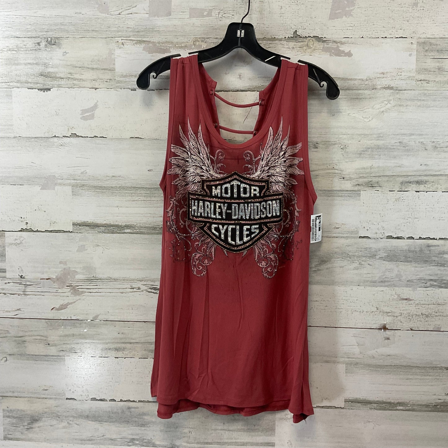 Top Sleeveless Basic By Harley Davidson In Pink, Size: 2x