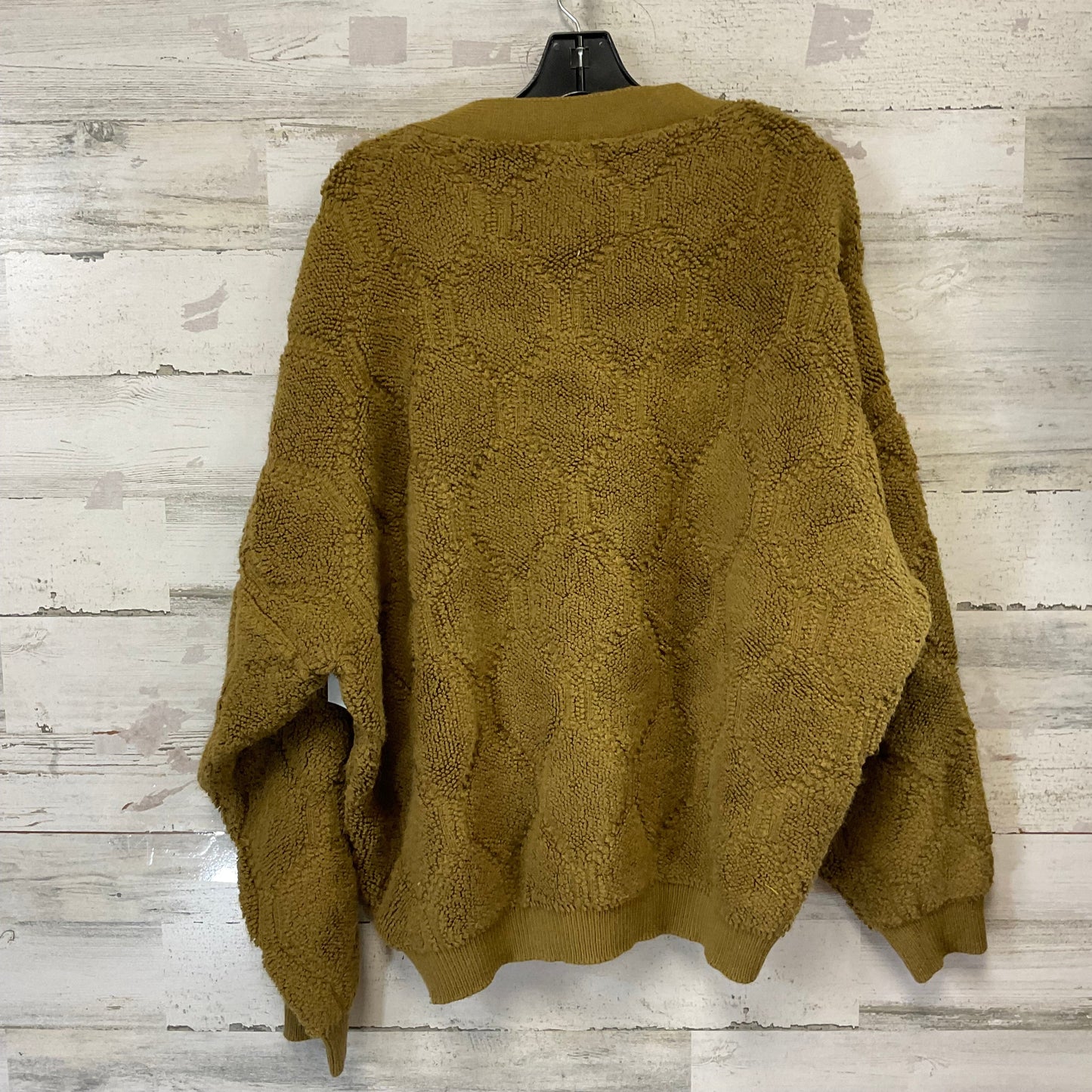 Sweater Cardigan By GILDED INTENT In Green, Size: L