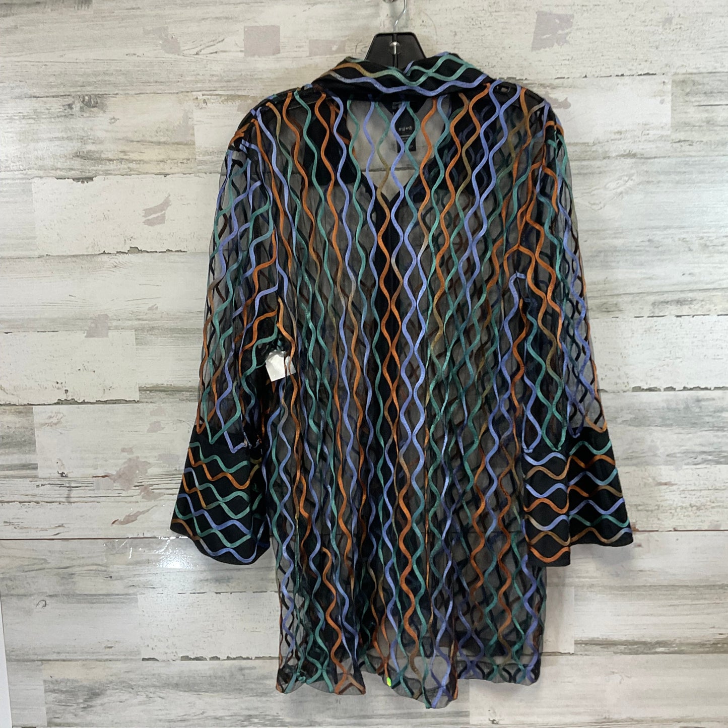 Blouse Long Sleeve By Ali Miles In Black, Size: Xl