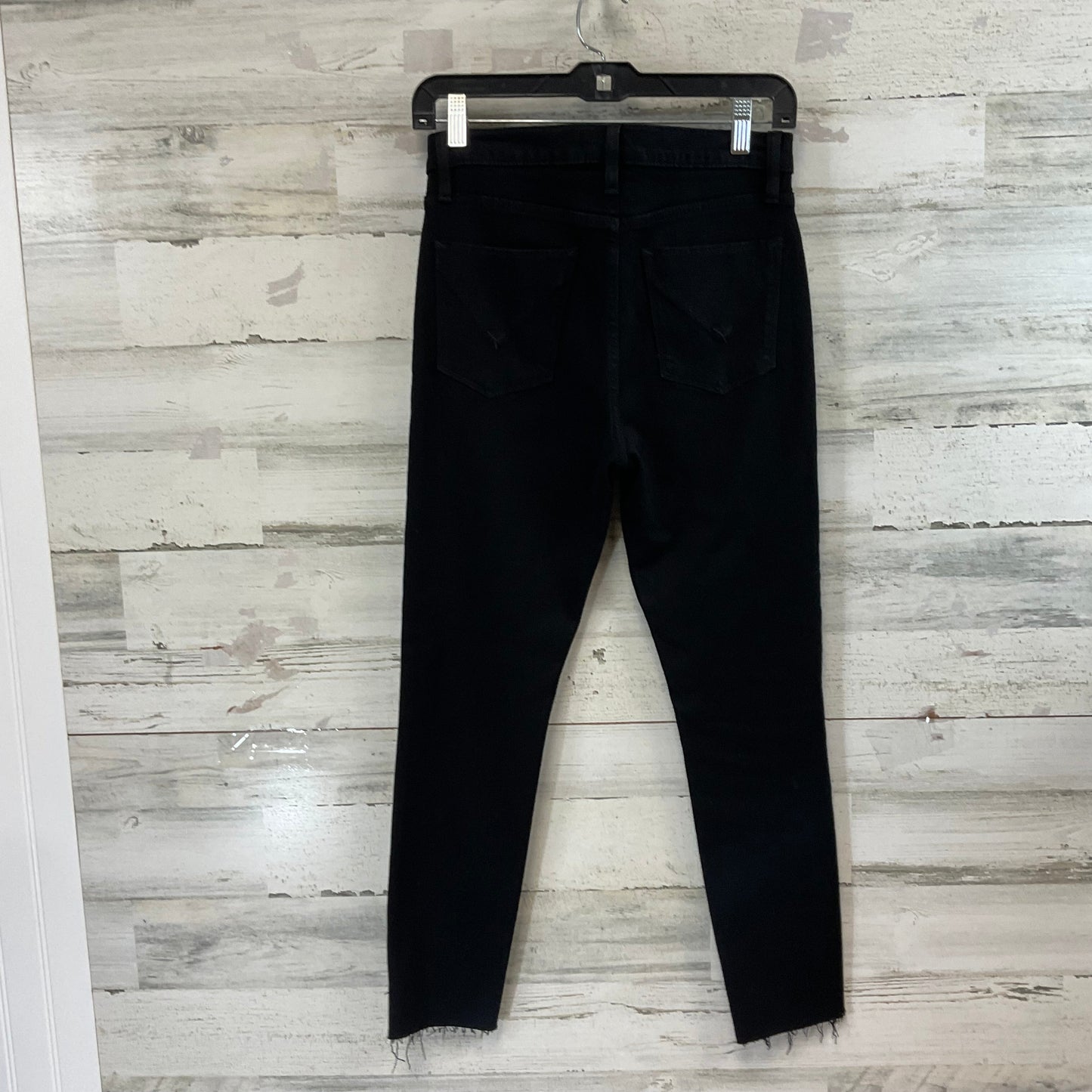 Jeans Skinny By Hudson In Black Denim, Size: 4