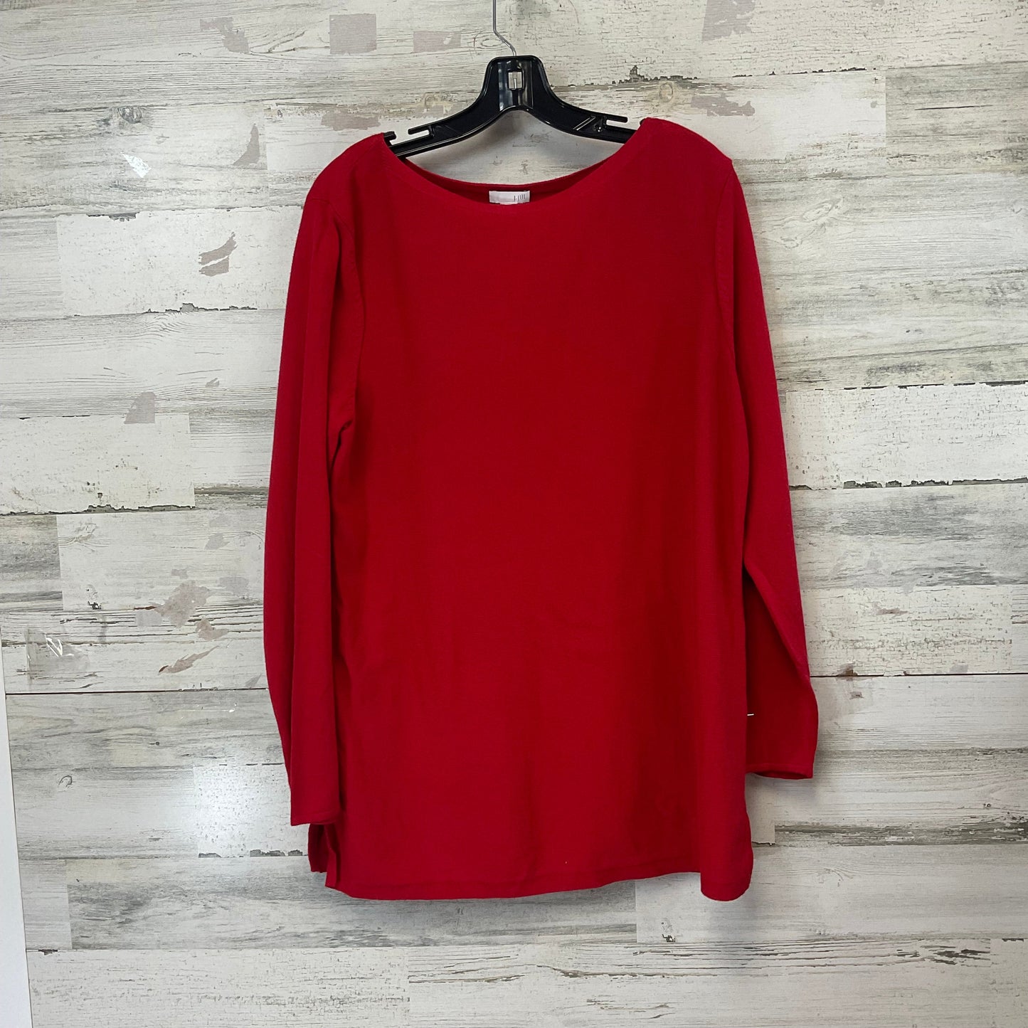 Top Long Sleeve By J. Jill In Red, Size: L