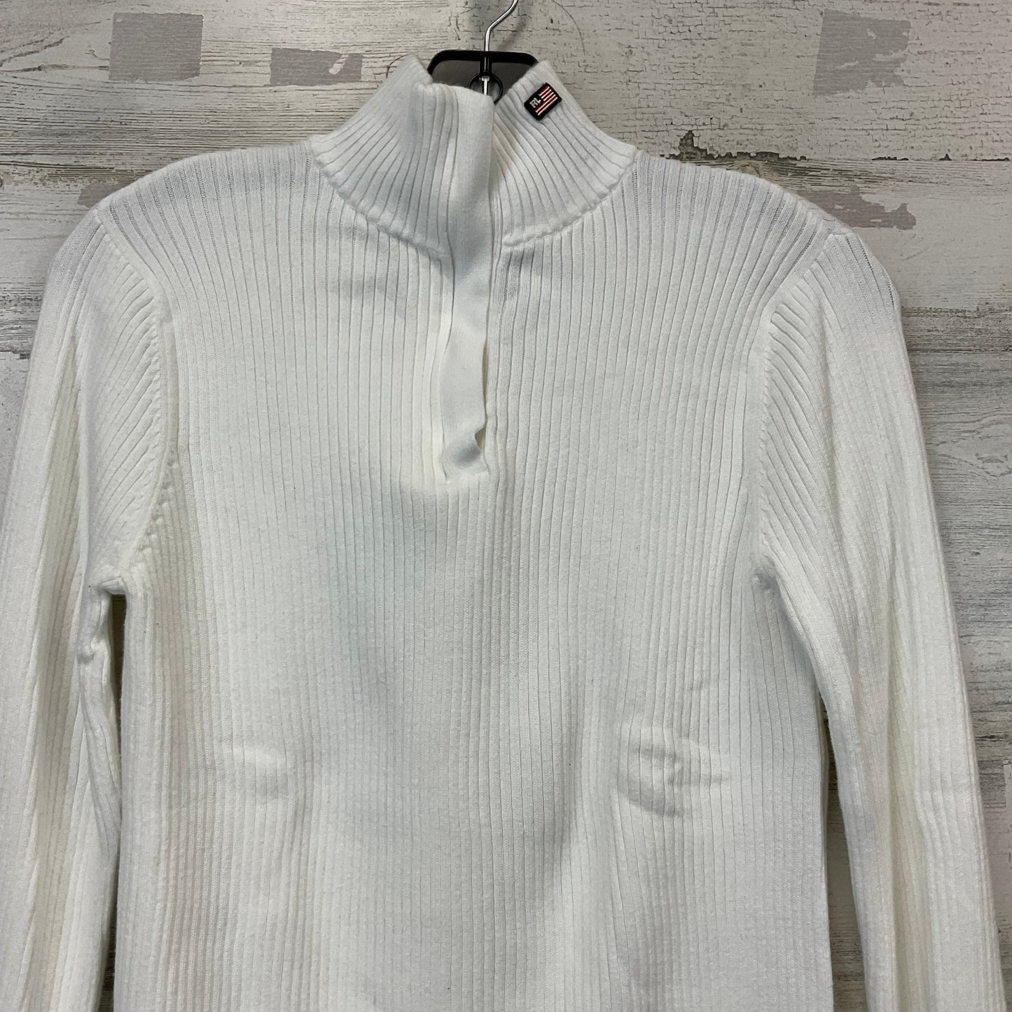 Top Long Sleeve By Polo Ralph Lauren In White, Size: L