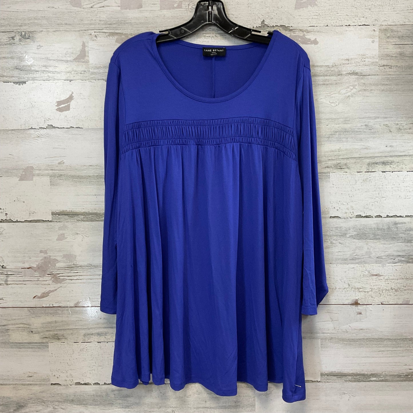 Top Long Sleeve By Lane Bryant In Blue, Size: 3x