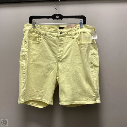 Shorts By Not Your Daughters Jeans In Yellow, Size: 16