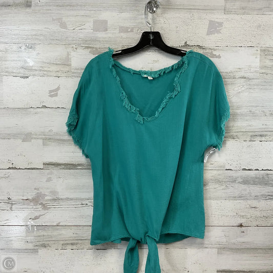 Top Short Sleeve By Umgee In Green, Size: M