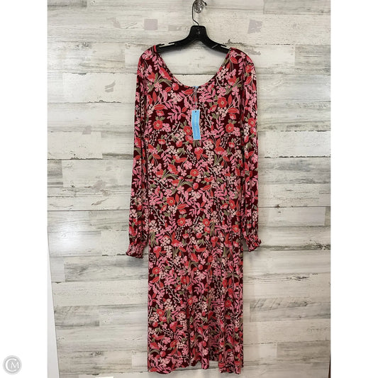 Dress Casual Maxi By Draper James In Red, Size: L