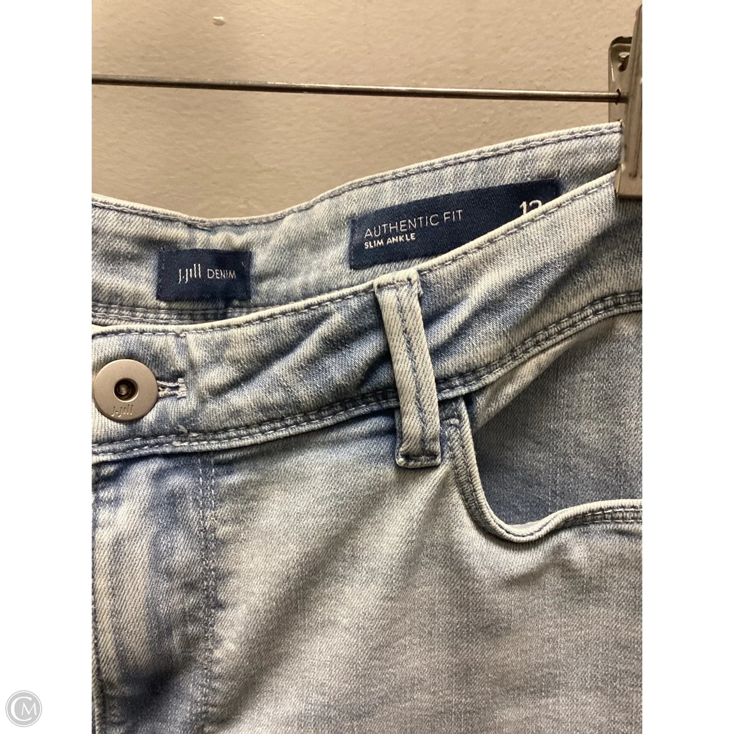 Jeans Skinny By J. Jill In Blue Denim, Size: 12