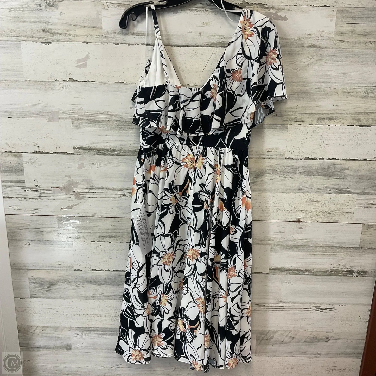 Dress Casual Midi By Dress The Population In Black & White, Size: Xs
