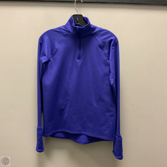 Athletic Top Long Sleeve Collar By Athleta In Purple, Size: Xxs