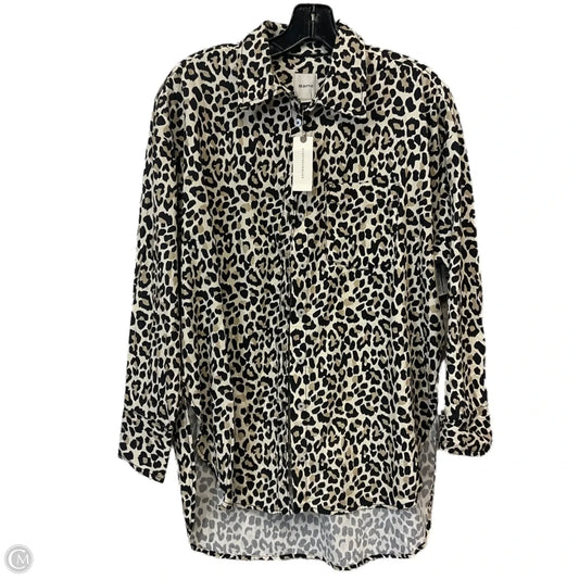 Blouse Long Sleeve By Maeve In Animal Print, Size: Xs