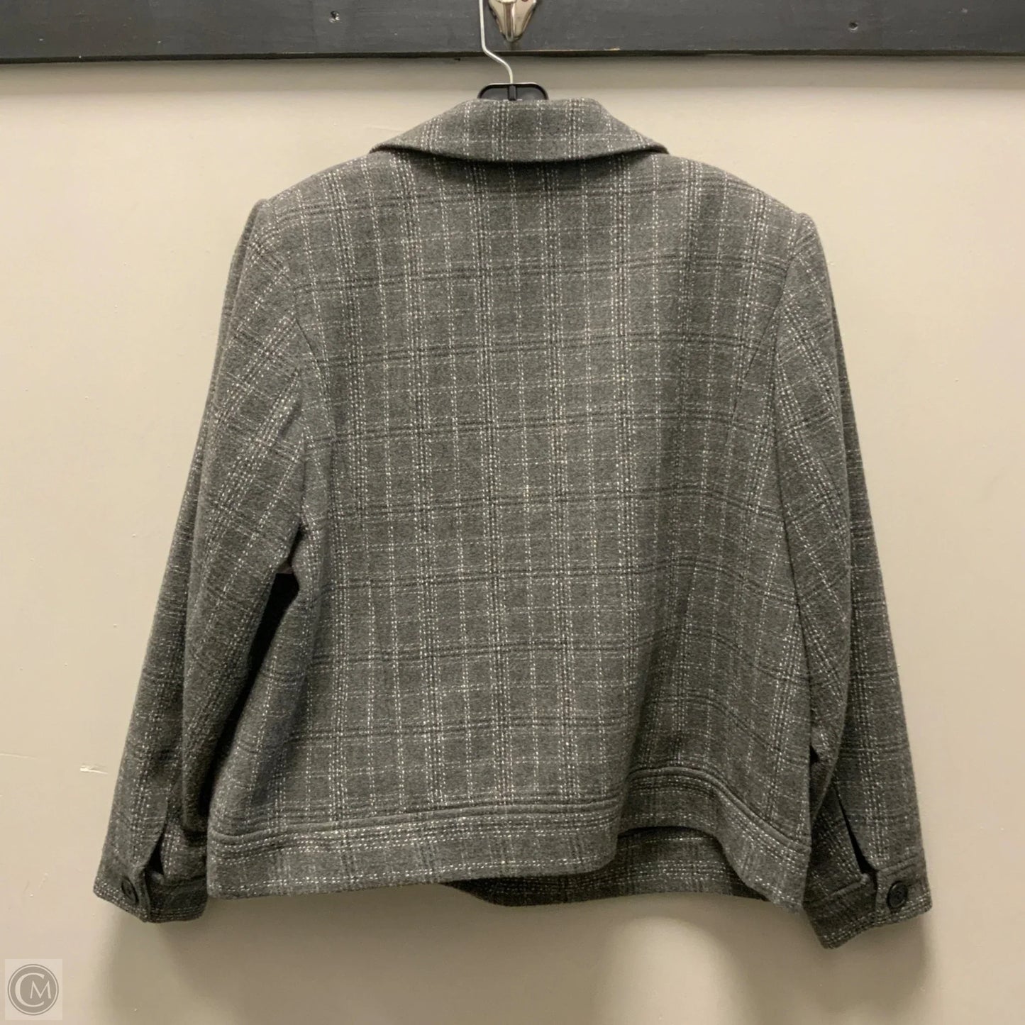 Blazer By Calvin Klein In Grey, Size: 14