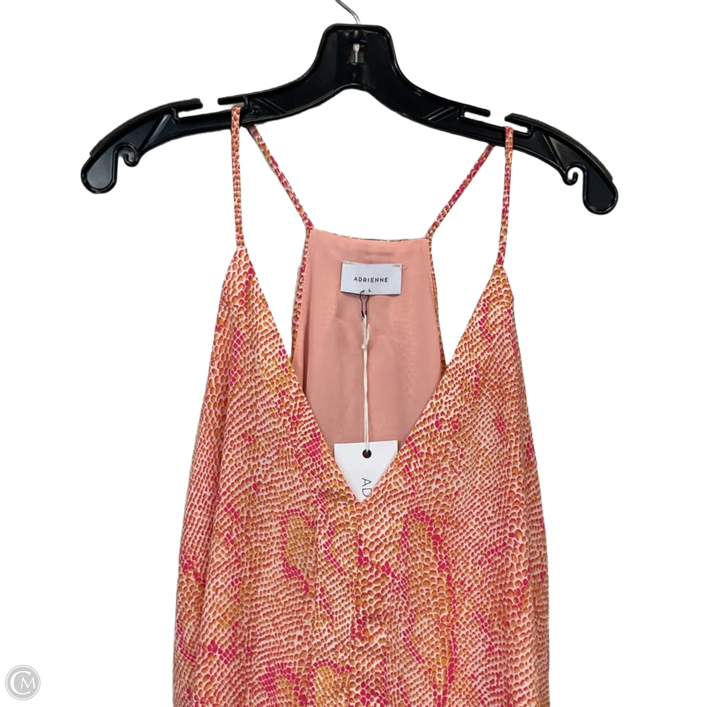 Top Sleeveless By Adrienne In Orange, Size: L