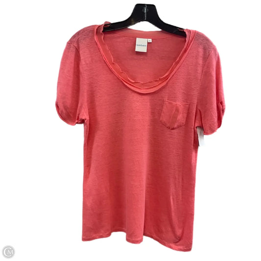 Top Short Sleeve By Sundance In Pink, Size: S
