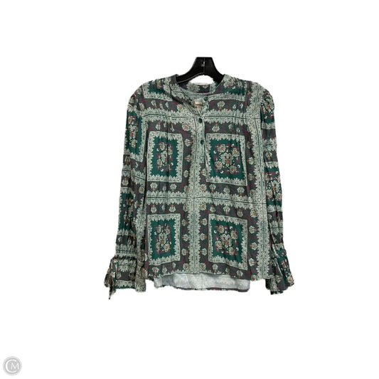 Blouse Long Sleeve By Porridge In Green, Size: S