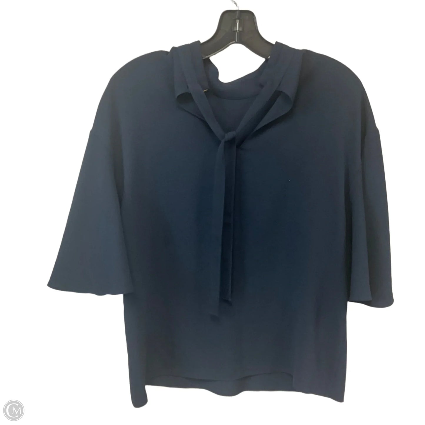 Blouse Short Sleeve By Tibi In Blue, Size: Xs