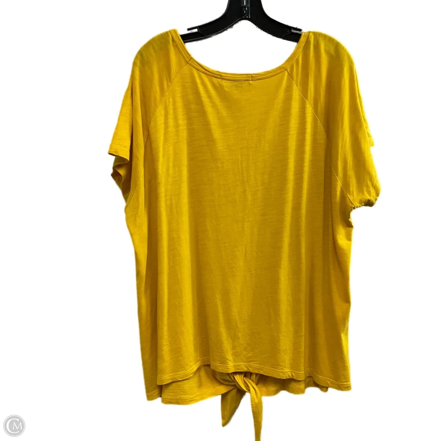 Top Short Sleeve Basic By Sanctuary In Yellow, Size: 1x