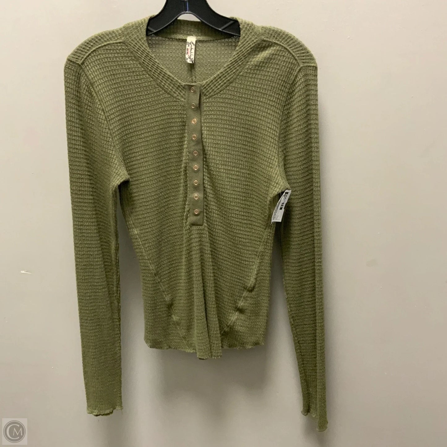 Top Long Sleeve Basic By Free People In Green, Size: L