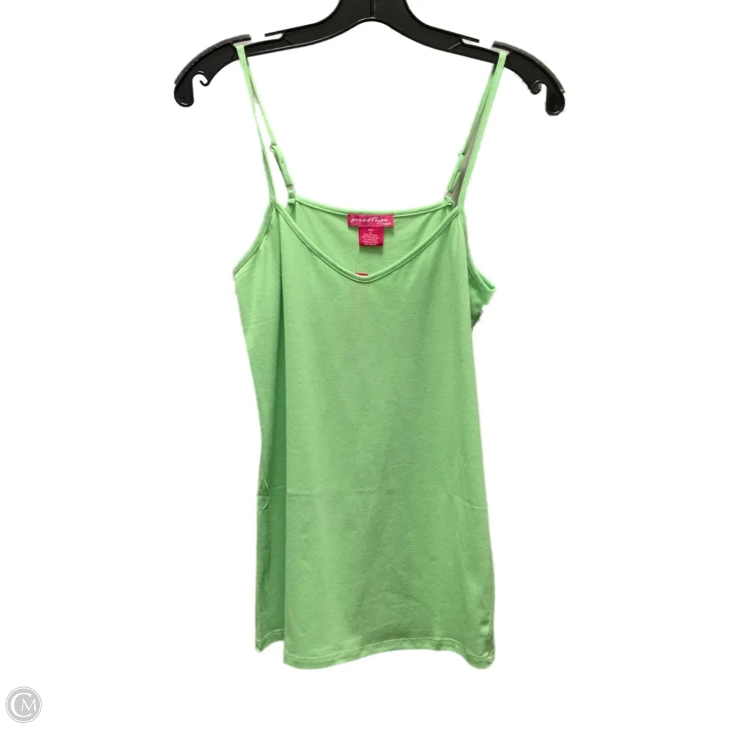 Tank Top By Prestige In Green, Size: L