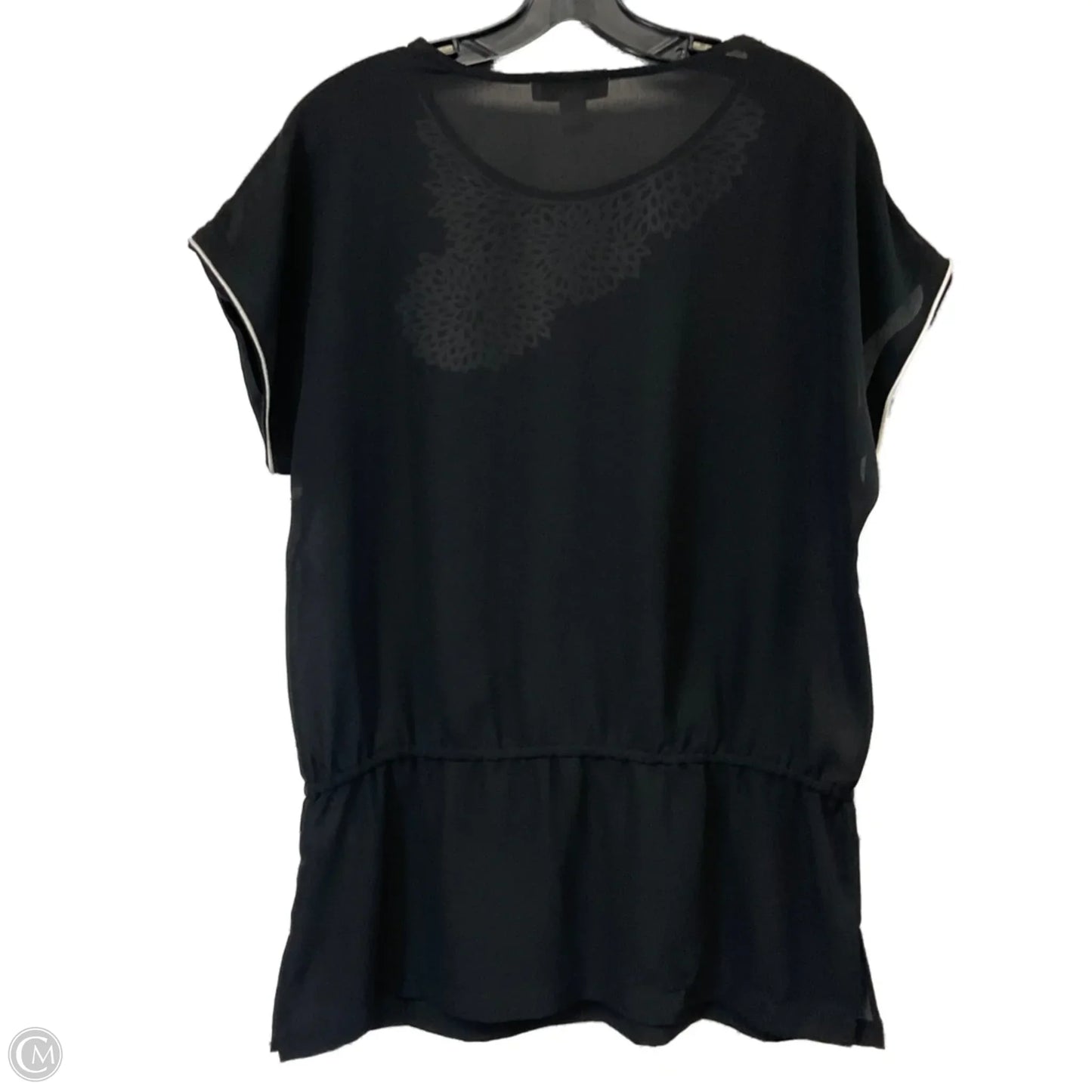 Tunic Short Sleeve By Coldwater Creek In Black, Size: M